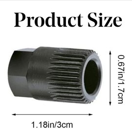 Generator Pulley Removal Tool 33 Teeth Alternator Pulley Removal Tool Portable Engine Pulley Removal Tool for Removing and Replaceing The Pulley