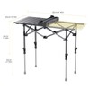 Anbte Folding Camping Table, Aluminum Roll Up Camping Table Adjustable