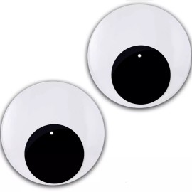 Plastic Waffles Set of 2 Big Googly Eyes #2 Slipmat Turntable 12" Scratch Pad Slip Mat x2