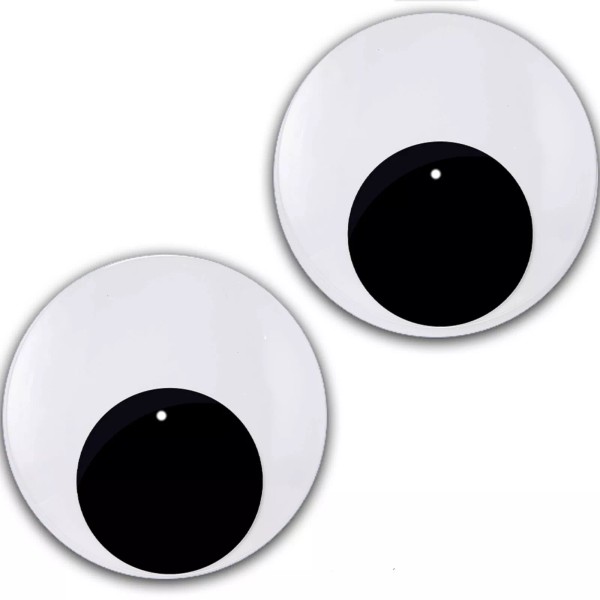 Plastic Waffles Set of 2 Big Googly Eyes #2 Slipmat