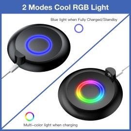 KUNSLUCK Charging Station for GO Plus + 2023, RGB Charging Dock with Protecti...