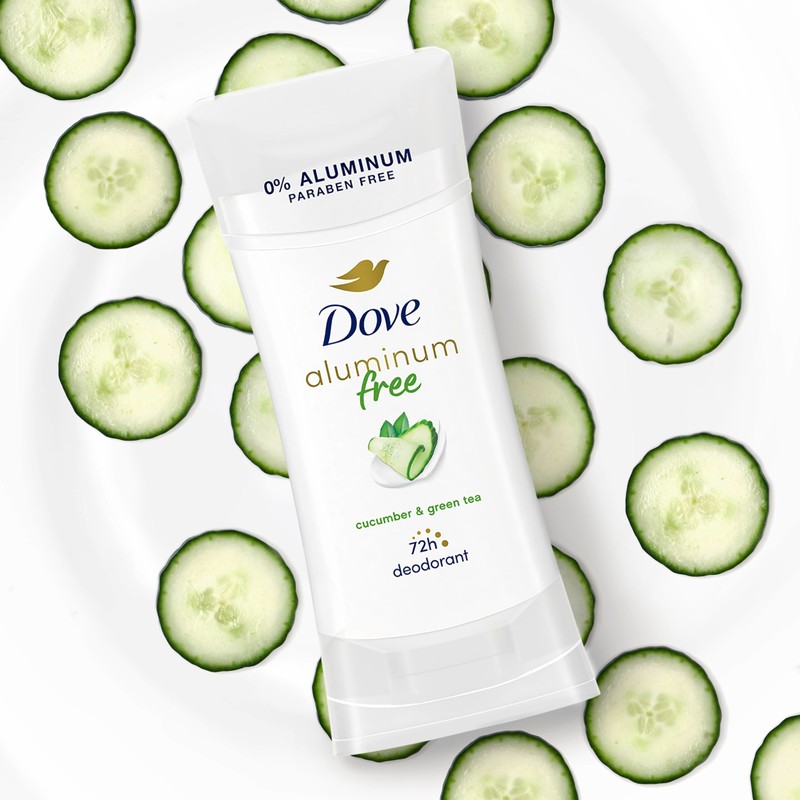 Dove Aluminum Free Deodorant for Women 4 Count Cucumber and