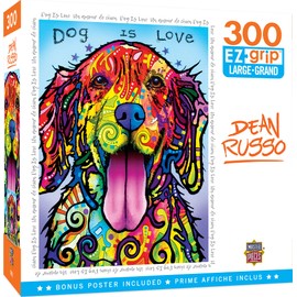Masterpieces 300 Piece EZ Grip Jigsaw Puzzle - Dog is Love - 18"x24"