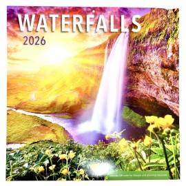 Dayspring 2026 WATERFALLS 12” X 24” 16 Month Wall Calendar NEW SEALED