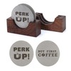2Packs 53.3mm Espresso Puck Screen | Handmade Walnut Stand |