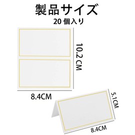 XuJJunB Place Cards, Place Cards, Bi-Fold Blank Cards, Gold Name Tags, Place Decorations, Table Decorations, Folding Table Names, Price Cards, Business Invitations, Solid Color, DIY Wedding Thank You
