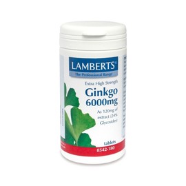 Lamberts Ginkgo Biloba Extract 6000mg, 30 Tablets