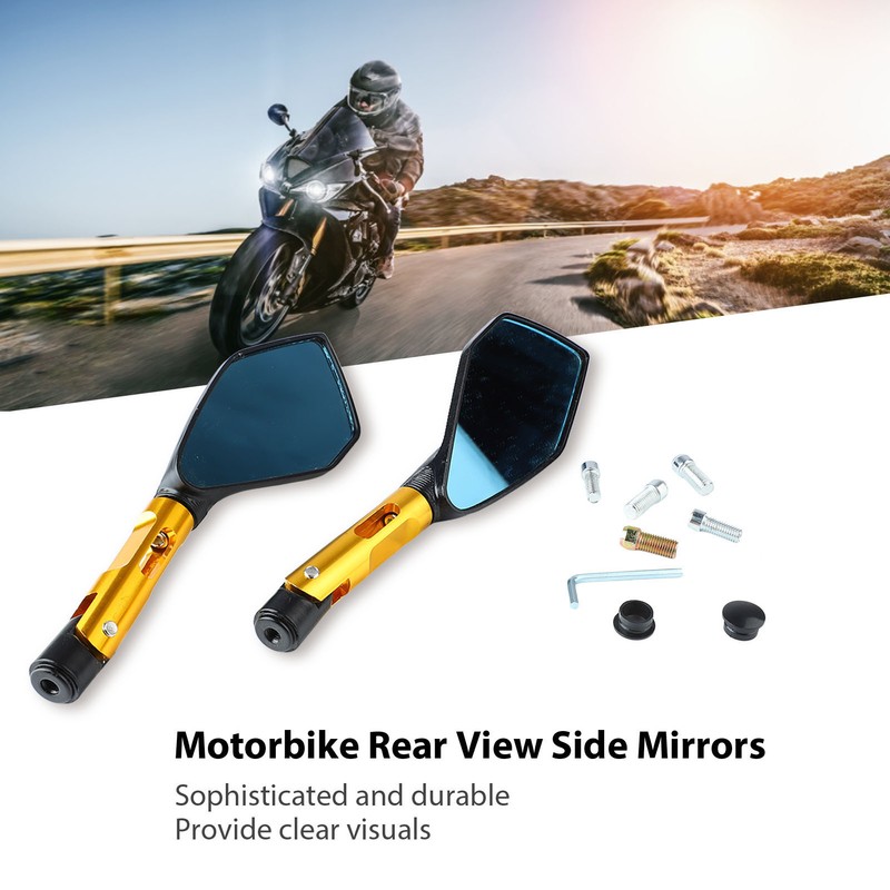 Rear View Side Mirrors Durable Aluminum Alloy Motorcycle Side Mirrors