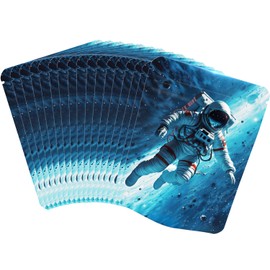 25 pack Mylar bags，Topeedy 9 * 12cm Blue Astronaut Stand-up Ziplock Bags for Food Jewellery Candy Storage,Resealable Aluminium Foil Waterproof Packaging Bags Children's Lock Sealing Bag-astronaut