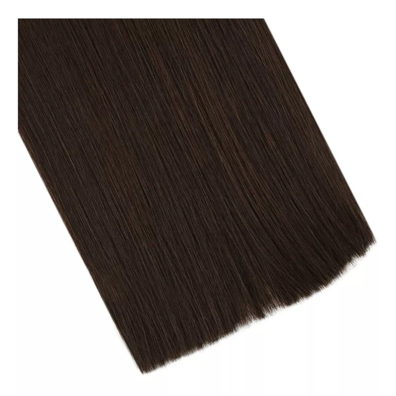 Ugeat Extensiones Cabello Real 16in 50pz 50gr Marrón Oscuro