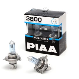 PIAA HS704 Halogen for Headlight and Fog Lamps, 12 V 60/55W, H4 3800K, ECE Standard, Road Transport Vehicle Act Compliant, 2 Pieces
