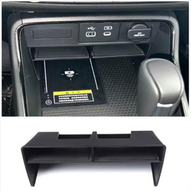 Yzrjrypl Compatible with Honda 6th CR-V CRV 2023-2025 / CR-V Hybrid Accessories Multiple Compartments Front Center Console Serganizer Insert Tray Armrest Storage Box Container Cover Box Tray Case
