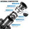 TAILONZ PNEUMATIC Black 8MM OD Y Spliter Plastic Push to