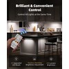 EZVALO 6-Pack Under Cabinet Lighting with Charging Station, 2000mAh Rechargeable