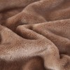 TASTHROW Light Coffee Cuddly Blanket, Fluffy Blanket, Fleece Blanket, 130