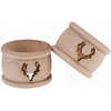 Davartis - Wooden Napkin Ring Turned Antlers (1 x 1