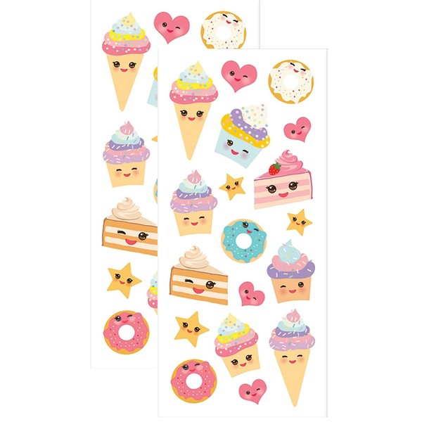 Playhouse Kawaii Kitchen Strawberry Scented Scratch & Sniff Sticker Sheets - 1 Pack