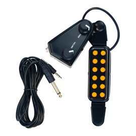 12 SoundHole Guitar Pickup, Electric Transducer for Acoustic Guitar Magnetic Pickup Transducer with Volume Tone Tuner Kit for Acoustic Guitar, Guitar Accessories Cable Length 10 ft