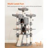 Feandrea 67 Inches Multi-Level Cat Tree for Large Cats, with