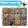 GLOBLELAND Pack of 300 Embroidery Pattern Wooden Puzzles with Animals