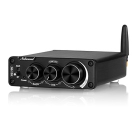 Nobsound NS-15G 2 Channel Bluetooth Power Amplifier 200W Class D Digital Audio Amp for Speakers, Home Theater, with Treble Bass Tone Control