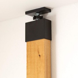 Heian Shindo LABRICO DXK-1 DIY Storage Parts, 2 x 4 Adjusters, Matte Black, Maximum Load Capacity 44.1 lbs (20 kg)