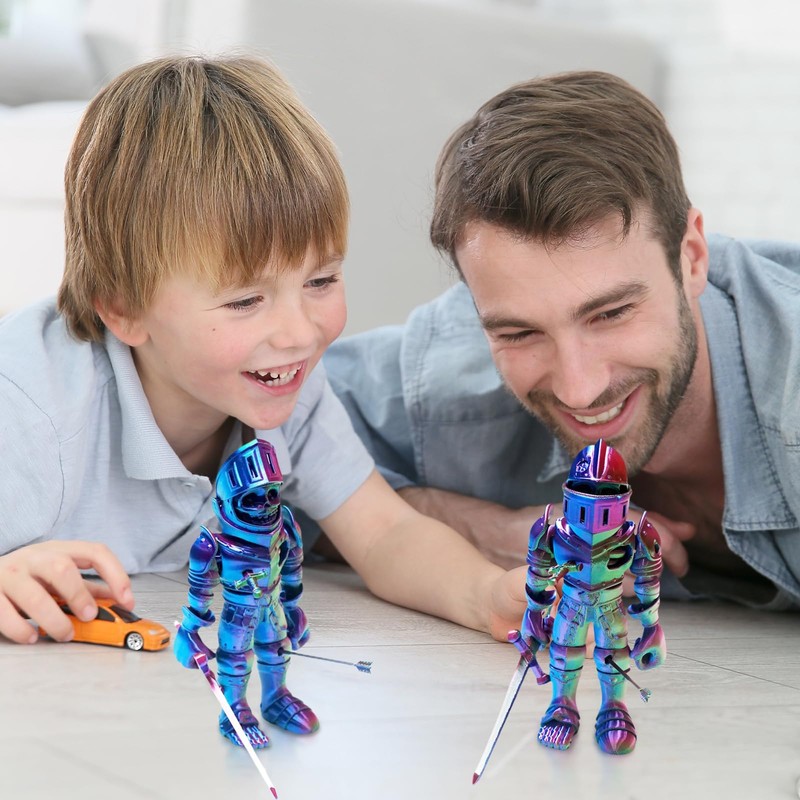 SAMIQU 3D Printed Skeleton Warrior Joint Free, Skeleton Knight Collectible