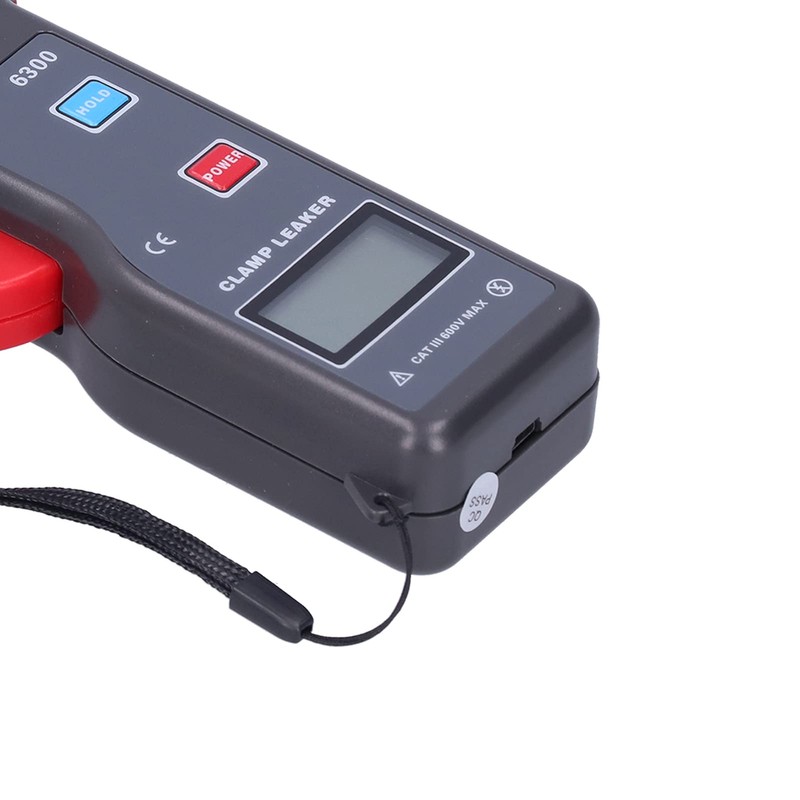 Pinza Amperimétrica 0mA‑60A Digital ETCR Pantalla LCD con USB para