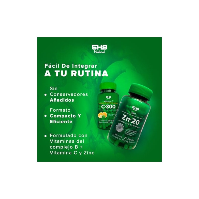 Vitamina C + Zinc - Kit Defensa con Complejo B