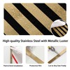 Lunghaa Peel and Stick Metal Finish Molding Trim, Stainless Steel