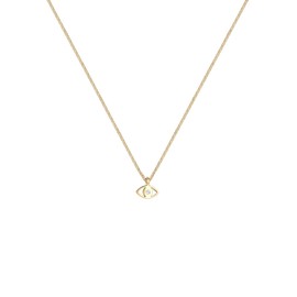 Elli Women's Evil Eye Symbol and Crystal Pendant Necklace 40 cm Long, Facet cut, Crystal