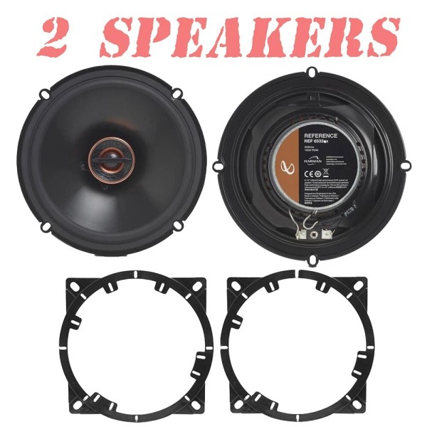 Infinity REF-6532EX 6.5" Speakers Fits Front & Rear For 2011-2020