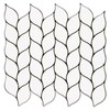 Tilingview 10 Pcs Vinyl Leaf Peel and Stick Tile for