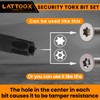 Torx Bit Set, LATTOOK 13-Piece Security Tamper Proof Torx Star
