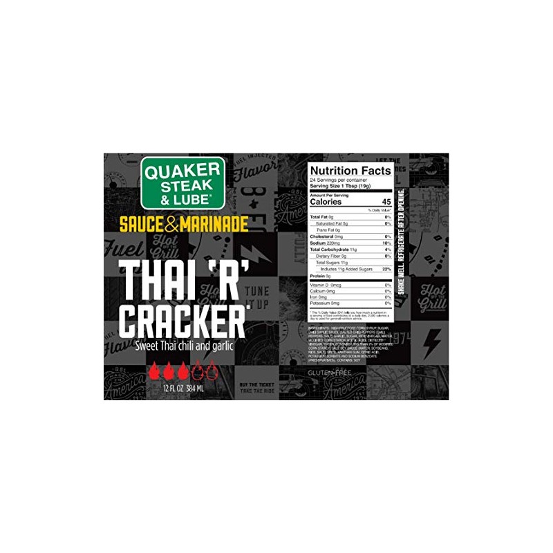 Quaker Steak and Lube Thai R Cracker Wing Sauce -