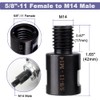 Saipor 2Pcs Angle Grinder Converter Adapters 5/8"-11 Female to M14/M10