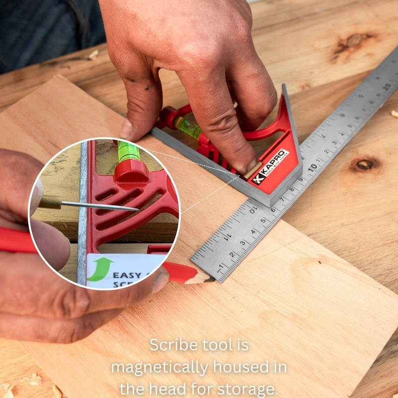 Kapro - 325M Magnetic Lock Combination Square - with 5