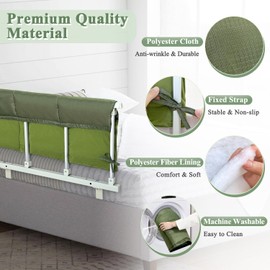 NEAUDE Bed Rail Covers for Elderly Adults Safety, Hospital Bed Rail Pads, Guard Rails Padding Protector, Medical Bed Railing Padded, Adult Side Rails Cover-48.5 inch