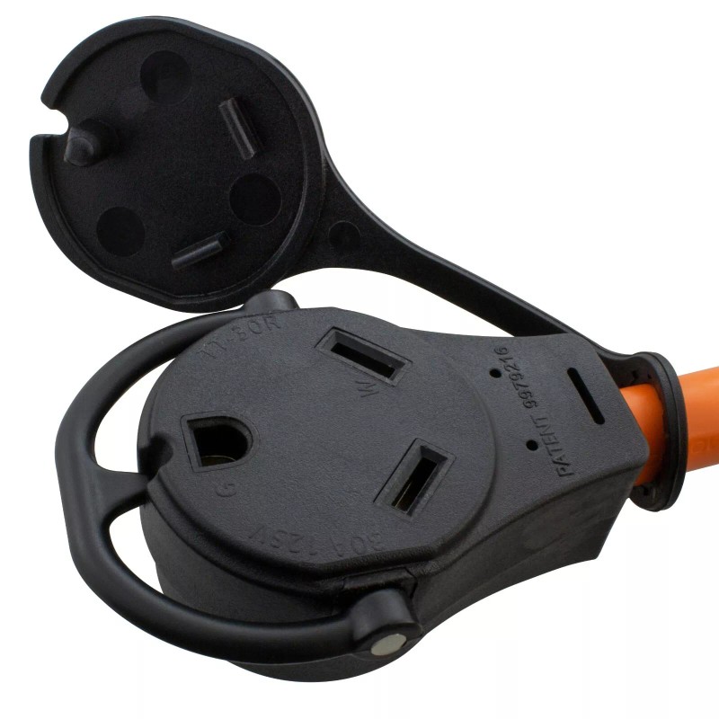 AC WORKS® 30A Piggy-Back TT-30 Plug to NEMA 5-20 Household