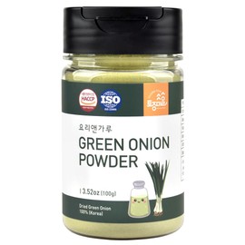 TOJONGHERB Green Onion Powder/ 3.53oz / All Natural Umami Seasoning/Vegan Green Onion Powder for Cooking