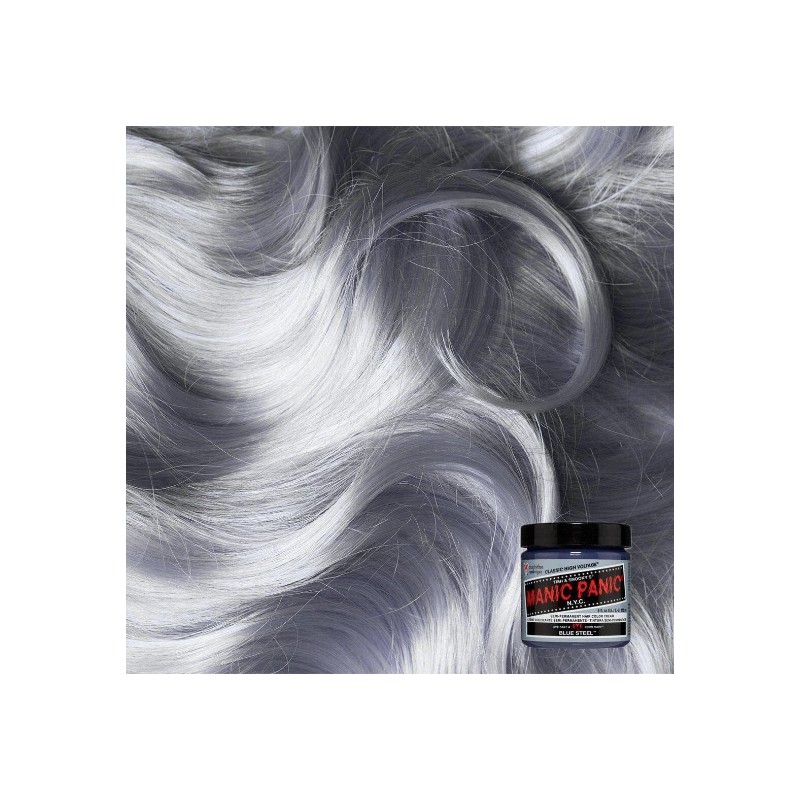 MANIC PANIC Hair Dye Semi Permanent Hair Color-Blue Steel- 4