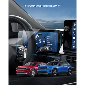 LANTU 2PCS Car Screen Protector for 2024 2025 Honda Prologue& Acura ZDX Accessories Dashboard Nano Touchscreen Protector Film HD Clear Anti Fingerprint 11''
