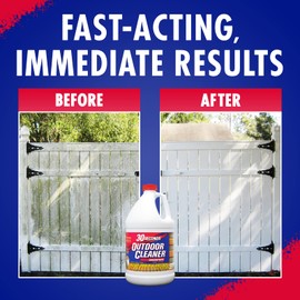 30 SECONDS Outdoor Cleaner Concentrate for Mold, Mildew, Algae and Lichen + Spray & Walk Away Concentrate - No Pressure Washing Required, for Siding, Decks, Vinyl, Roof, Fence, Patio