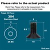 Drenky M5 Countersunk Bolts, M5 X 10mm Black Screws Countersunk