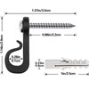 Q-Hanger Screw Hooks, Fairy Lights Hooks with Screw, Christmas Lights