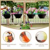 Dwafill 12 Pcs Multicolor Artificial Feather Garden Birds Clip Birds