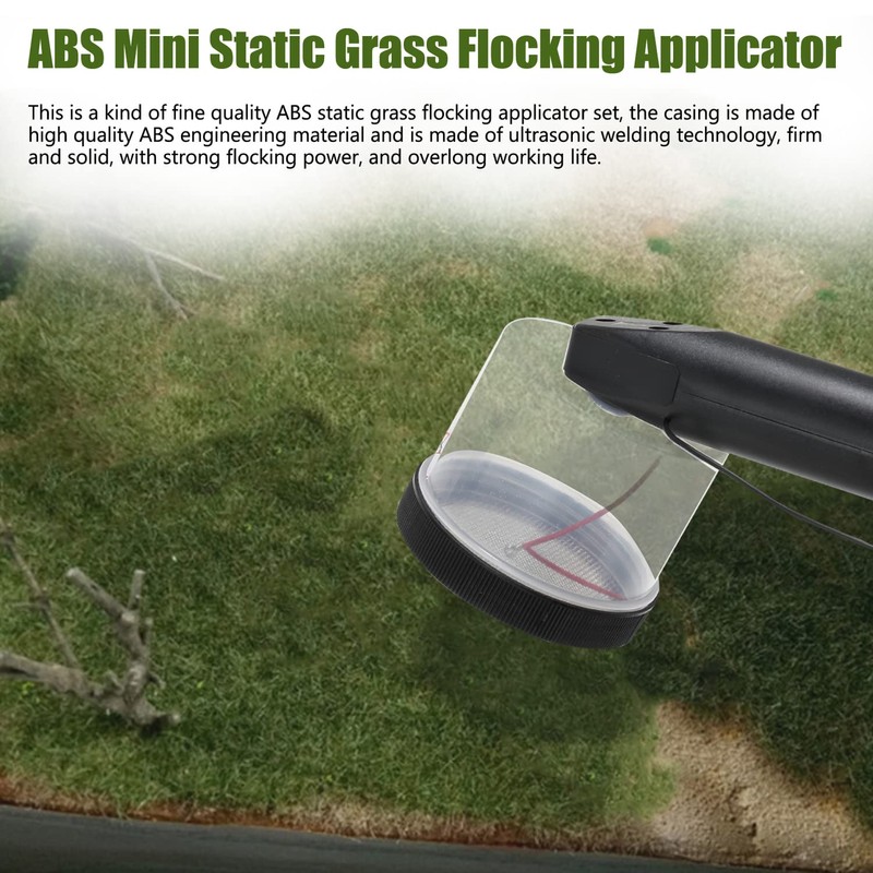 Domary ABS Mini Static Grass Flocking Applicator with Antiskid Handle