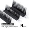 NAGARAKU Eyelash Extensions Individual Lashes 0.15 N (M) curl 7-15mm