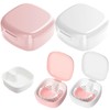 2 Stück Zahnspangendose Box Mit Sieb, Prothesendose, Dental Pod,Zahnspangendose Kinder,