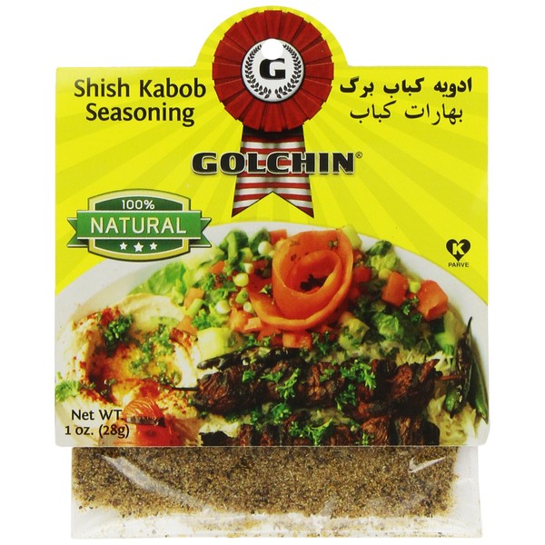 Golchin Shish Kabob Seasoning, 1-Ounce Bags (Pack of 12)